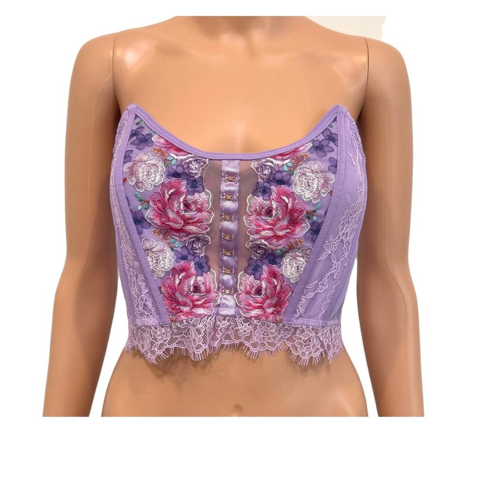 Victoria’s Secret small Dream Angels embroidered corset top BC3 3231